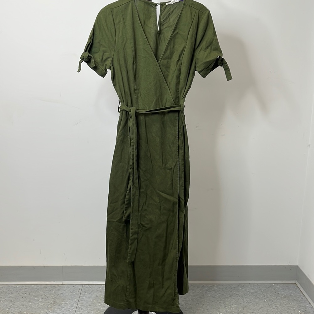 Linen Wrap Dress